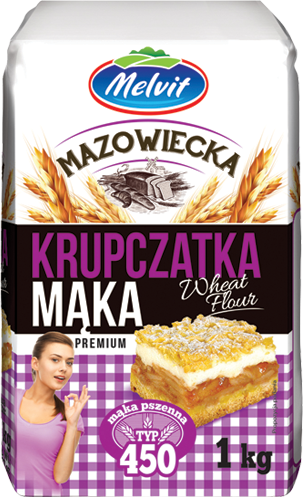 Mąka mazowiecka krupczatka typ 450 1 kg