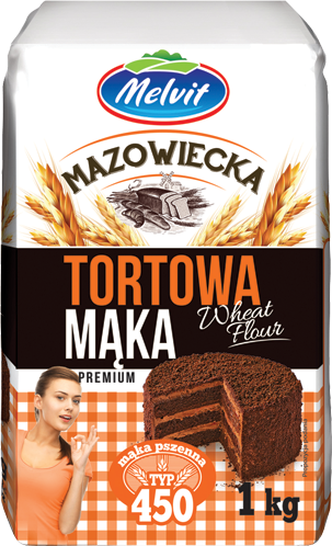 Mąka mazowiecka tortowa typ 450 1 kg