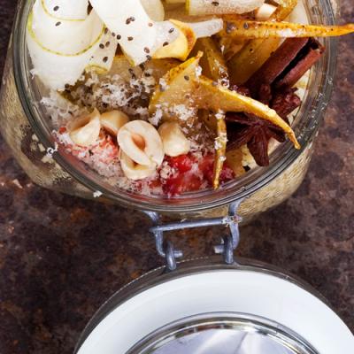 Owsianka w soku jabłkowym