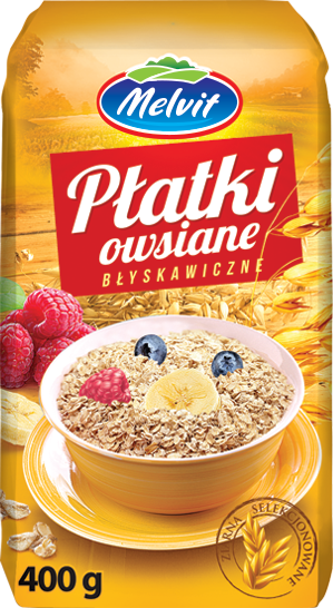 Płatki owsiane błyskawiczne (papier) 400 g